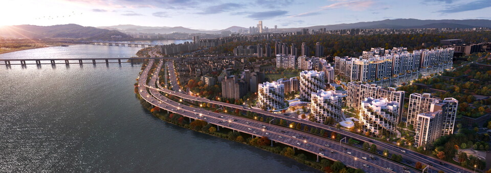 ‘래미안글로우 힐즈 한남’ 조감도 / 사진=삼성물산