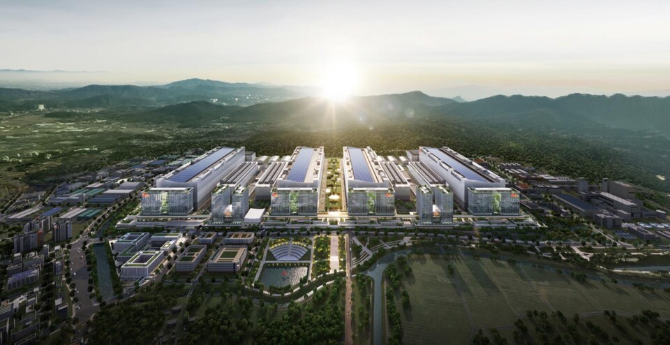 정부가 국내 반도체 산업 경쟁력 강화를 위해 추진하는 용인 반도체클러스터 조감도. / 사진=연합뉴스