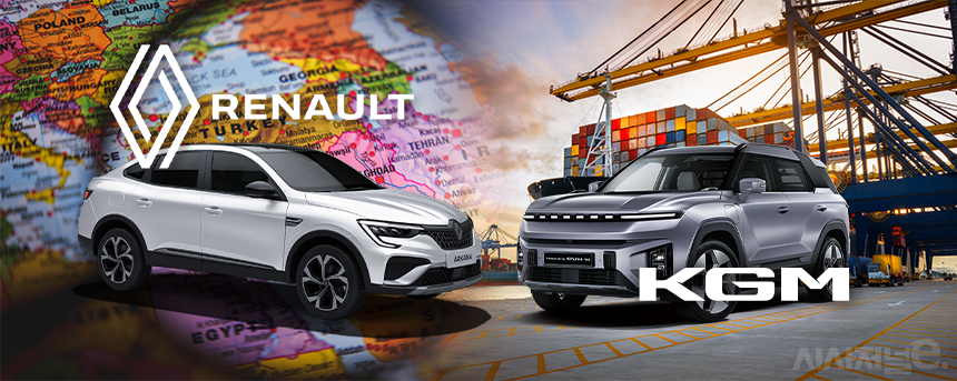 르노코리아와 KGM이 중동 및 중남미 수출을 확대하고 있다. / 이미지=정승아 디자이너