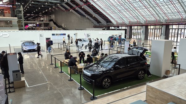 지난 19일 인천 상상플랫폼에서 오픈한 BYD 브랜드 체험관의 전경. / 사진=최동훈 기자