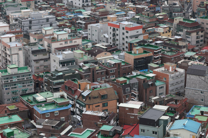 서울 은평구 한 빌라촌의 모습 / 사진=연합뉴스