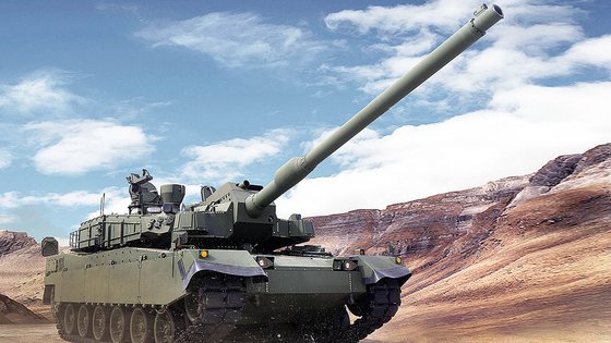 현대로템의 K2 전차 모습. / 사진=현대로템