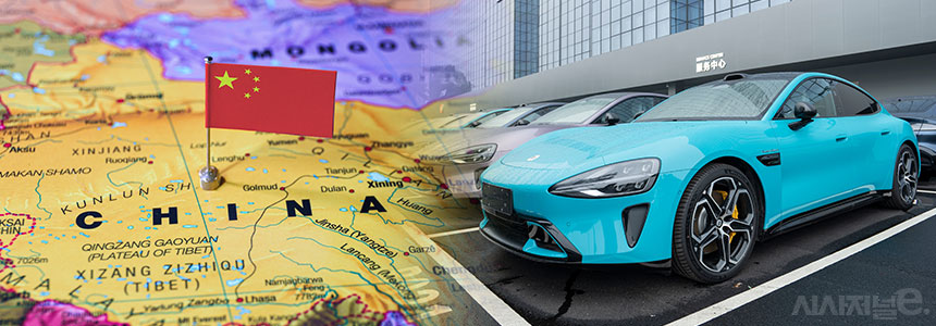 중국이 전기차 시대를 맞아 전세계 자동차 시장에서 장악력을 높이고 있다. / 이미지=정승아 디자이너