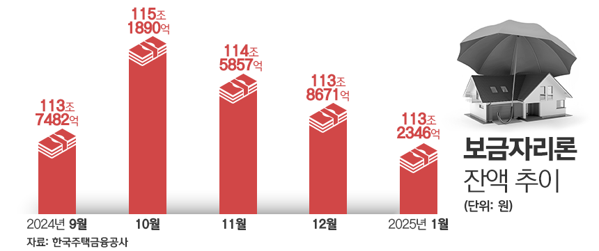 보금자리론 잔액 추이/그래픽=김은실 디자이너