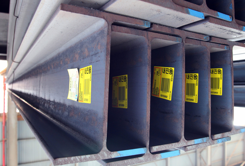 현대제철 내진용 H형강. / 사진=현대제철