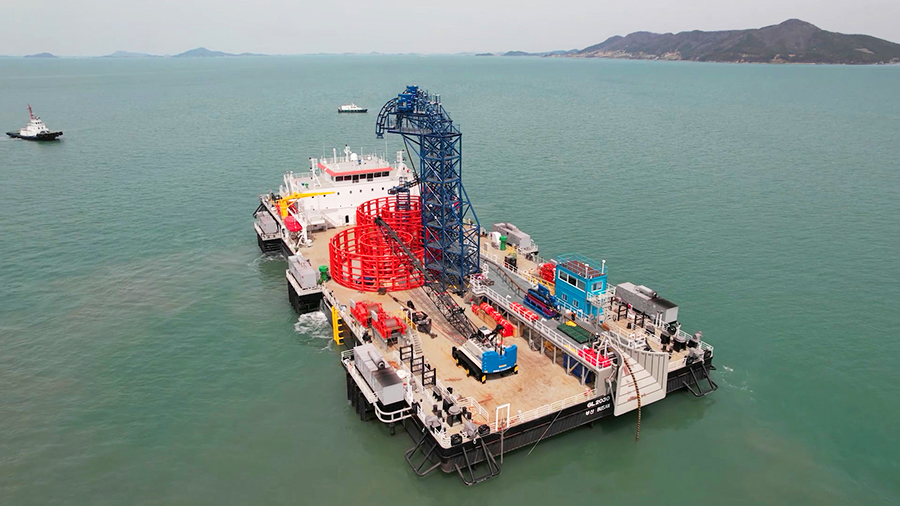 LS마린솔루션의 해저 케이블 포설선. / 사진=LS