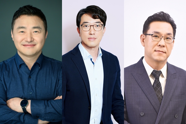 왼쪽부터 삼성전자의 노태문 사장, 최원준 사장, 김철기 부사장 / 사진=삼성전자
