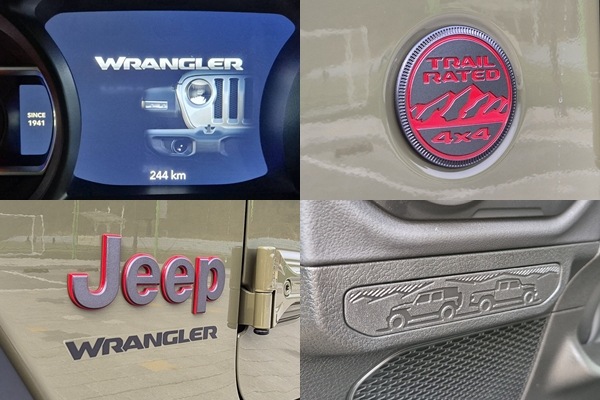 랭글러 '41 에디션 곳곳에 적용된 전용 디자인 요소들. / 사진=최동훈 기자