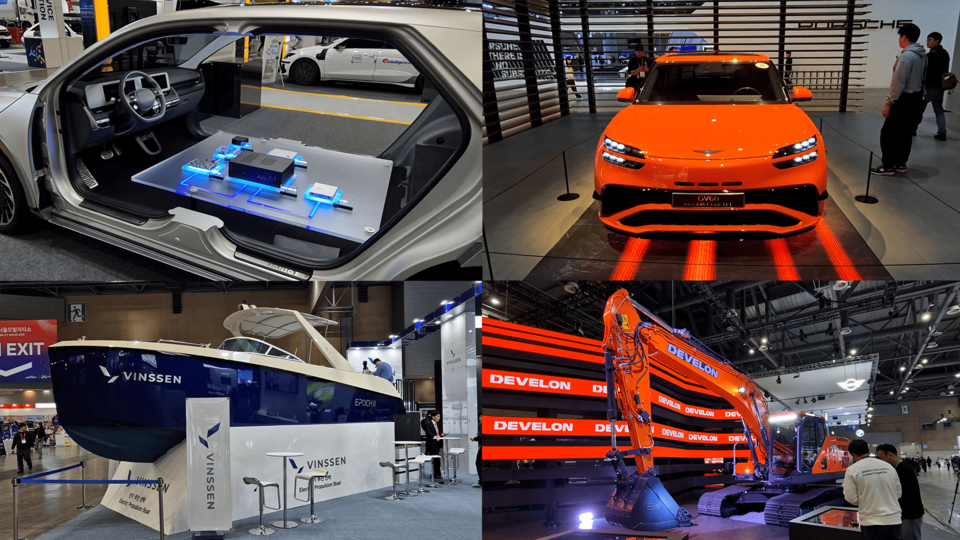 다양하게 전시돼있는 2025 서울모빌리티쇼. / 사진=최동훈 기자, 김현준 PD