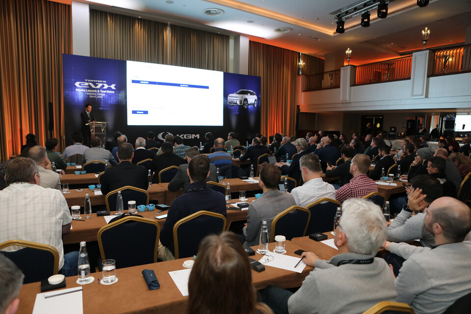 튀르키예 토레스 EVX 글로벌 런칭 행사 모습. / 사진=KGM