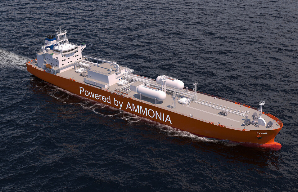 HD현대미포의 암모니아 추진 가스운반선. / 사진=HD현대