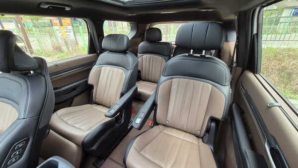 EV9 GT라인의 후석 전경. / 사진=최동훈 기자