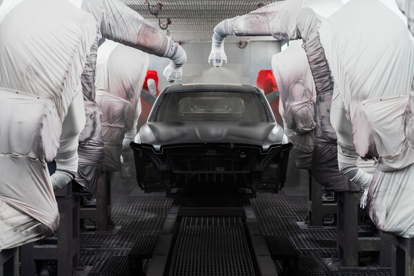 GV70 전동화 모델이 미국 앨라배마주 몽고메리에 위치한 현대자동차 공장에서 양산되고 있다. / 사진=제네시스 미국법인