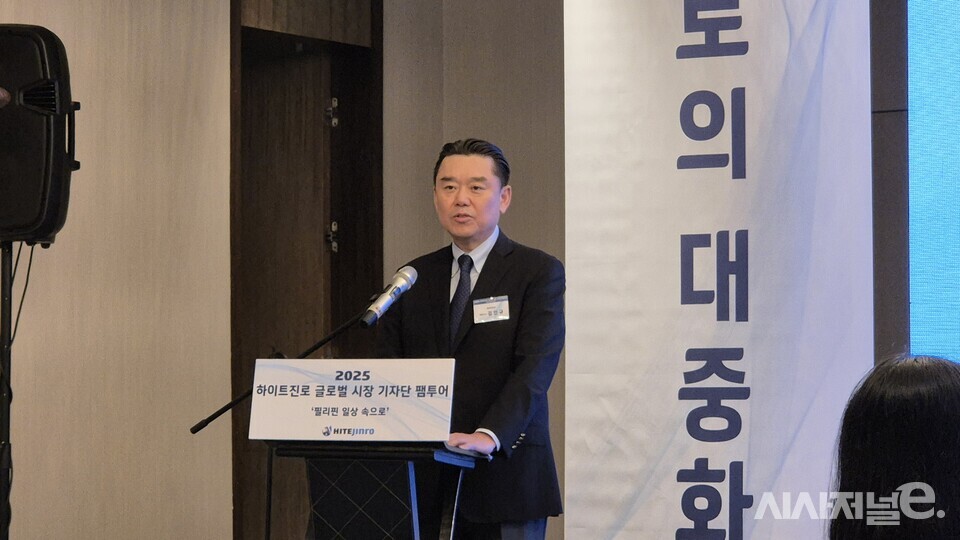 김인규 하이트진로 사장. / 사진=한다원 기자