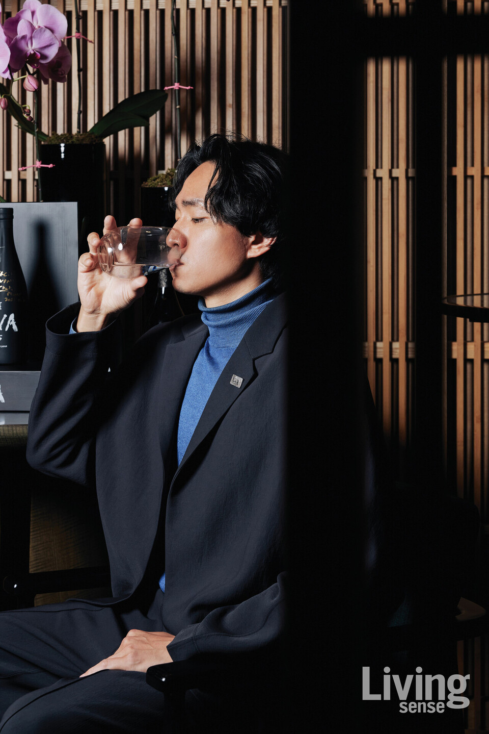 IWA 사케 오퍼레이션 이사 고스기 슈헤이. 전 세계 30개국 수출을 총괄하며 자사 사케를 세계에 전하고 있다.