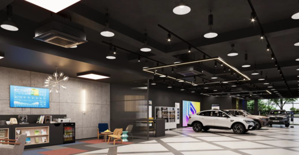 르노코리아 복합매장 중 하나인 원주 전시장 모습. / 사진=르노코리아