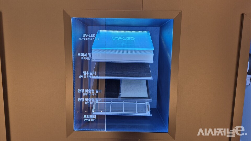 제습 환기청정기. / 사진=한다원 기자