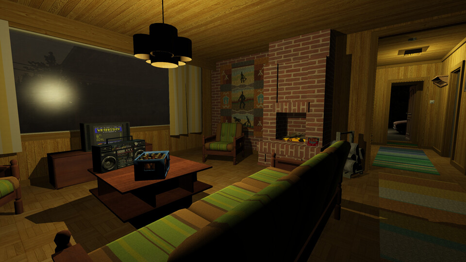 '마이 섬머 카'에서는 AI가 집 내부에 있는 그림을 생성한다. / 이미지=마이 섬머 카 스팀 페이지