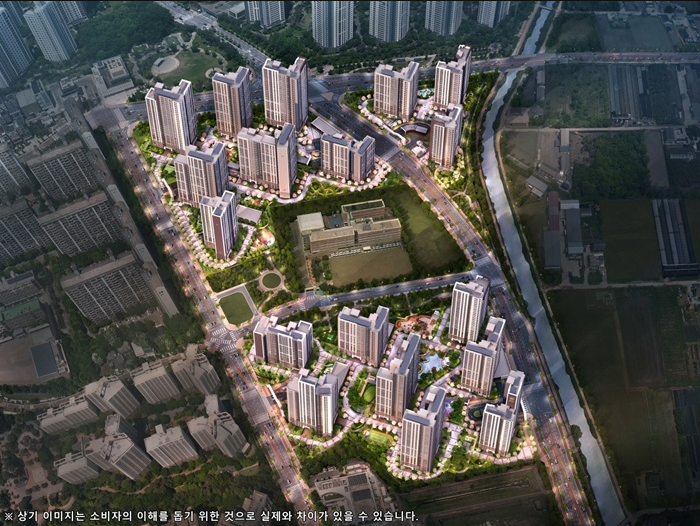 해링턴 플레이스 풍무 조감도. / 사진=효성중공업