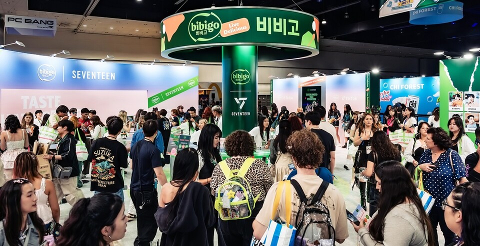 KCON LA 2025 비비고 부스 전경. / 사진=CJ제일제당