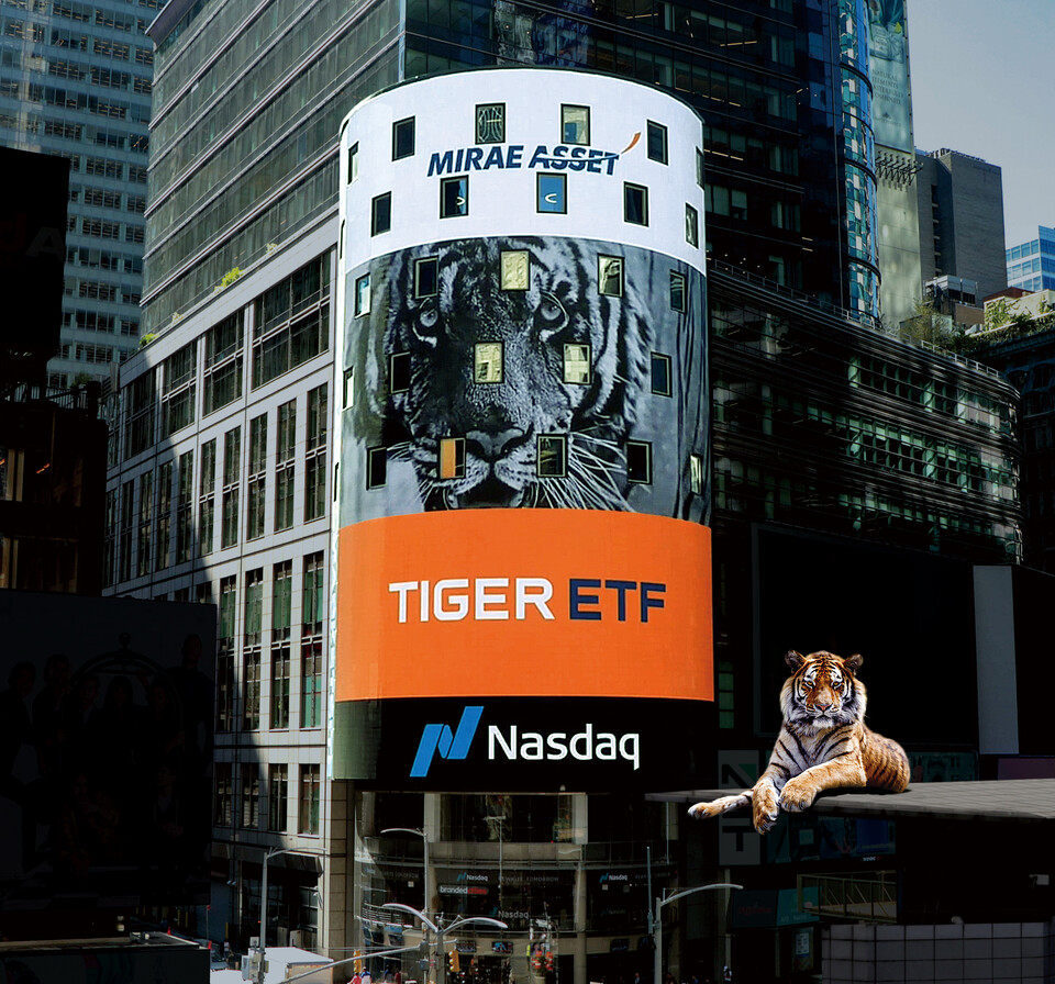 TIGER ETF 나스닥타워 홍보. / 사진=미래에셋자산운용