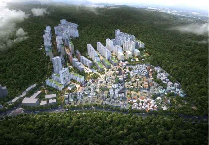 노원구 중계본동 백사마을 재개발 조감도. / 자료=노원구