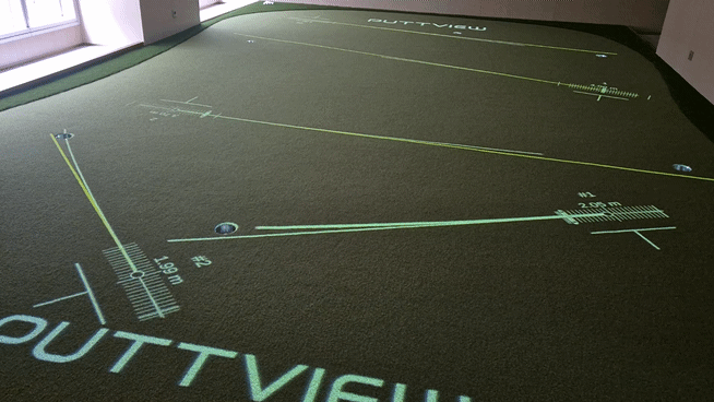 골프 연습장에는 퍼팅 연습존도 마련했다. / 사진=한다원 기자