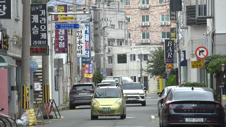 지난 11일 경남 거제시 옥포동 상가 거리. / 사진=차주호 PD