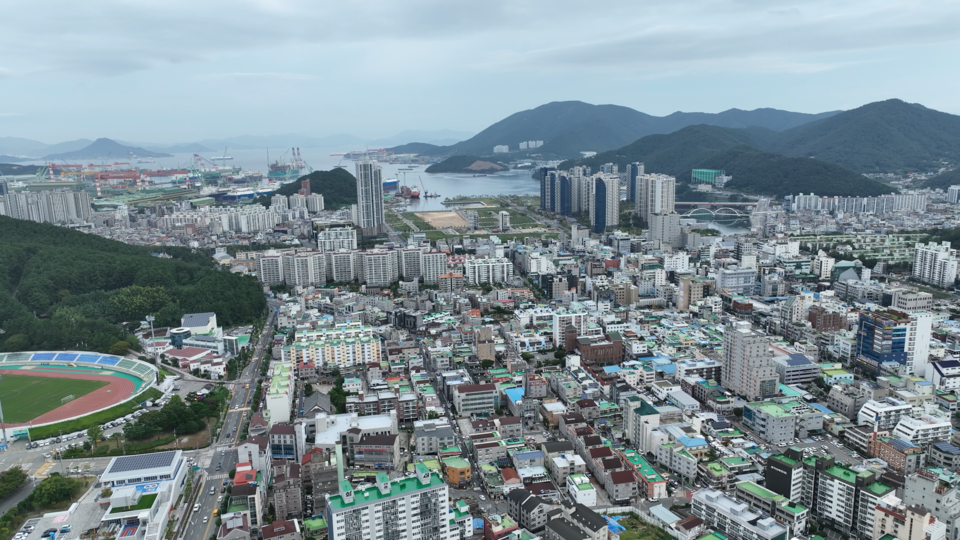 지난 12일 경남 거제시 장평동 일대 전경. / 사진=차주호 PD