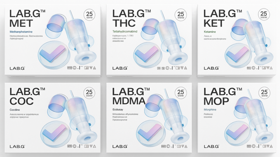 랩지노믹스 마약진단키트 6종./ 사진=랩지노믹스