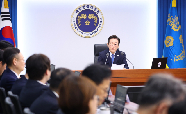 이재명 대통령이 지난 18일 서울 용산 대통령실에서 열린 수석보좌관회의에서 발언하고 있다. / 사진=연합뉴스