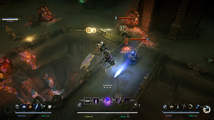 팀원들의 아이템 보유 현황이 보이지만, 직접적인 아이템 교환 등 기능은 아직 구현되지 않았다. / 이미지=드림에이지 알케론 게임 화면