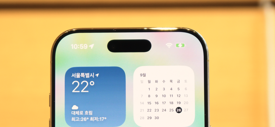 아이폰 에어 스피커 위치. / 사진=차주호 PD