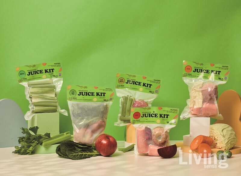 주스키트를 활용하면 많은 양의 생 채소, 과일도 쉽고 간편하게 섭취할 수 있다.