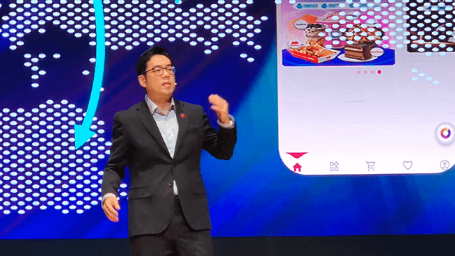 제임스 장 대표가 지마켓 향후 전략에 대해 소개하고 있다. / 사진=한다원 기자