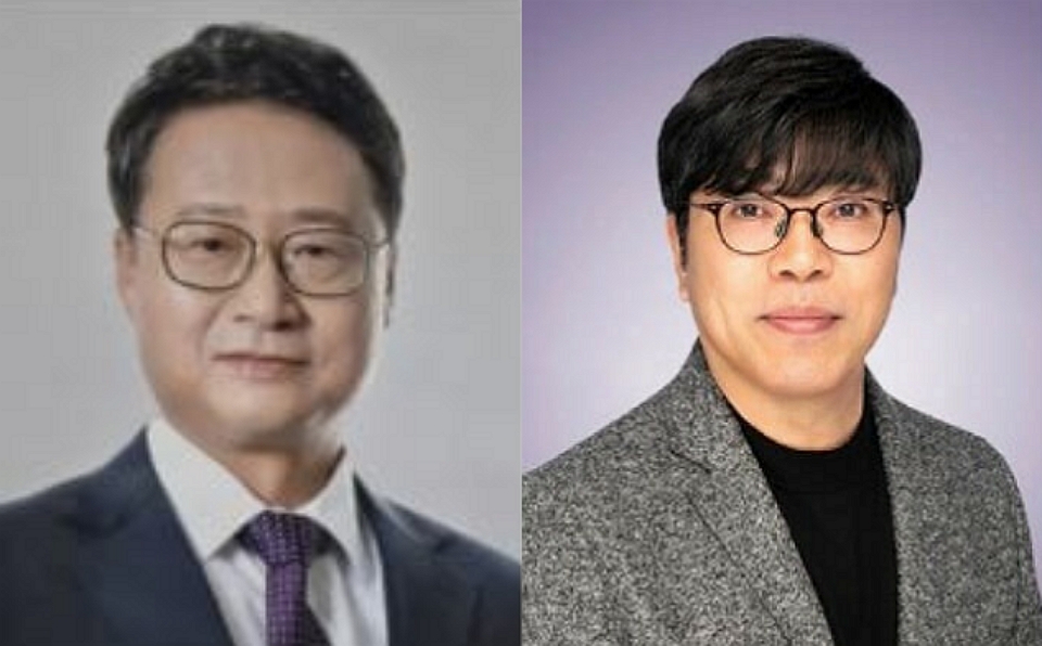 왼쪽부터 정광진 SK실트론 신임 대표이사 사장 내정자, 차선용 SK하이닉스 사장 승진자 / 사진=SK그룹