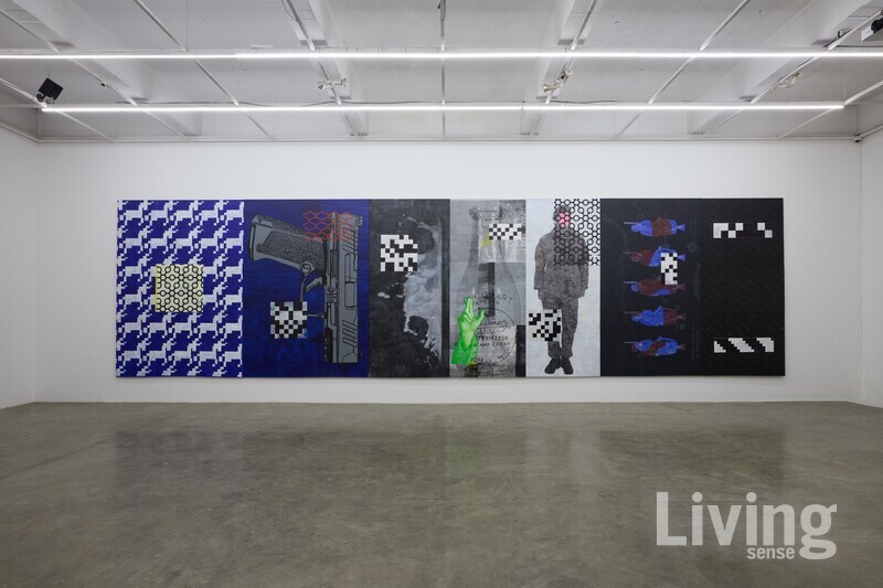 최철용, ‘기억의 파편이 새기는 푸른 상흔’, 2025 ©토탈미술관