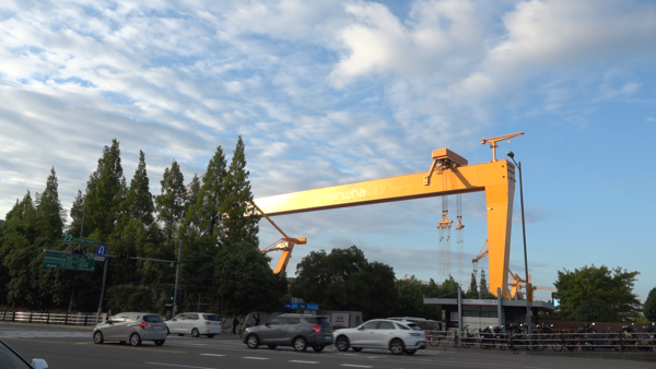 지난 11일 경남 거제시 한화오션 옥포조선소 전경. / 사진=차주호 PD