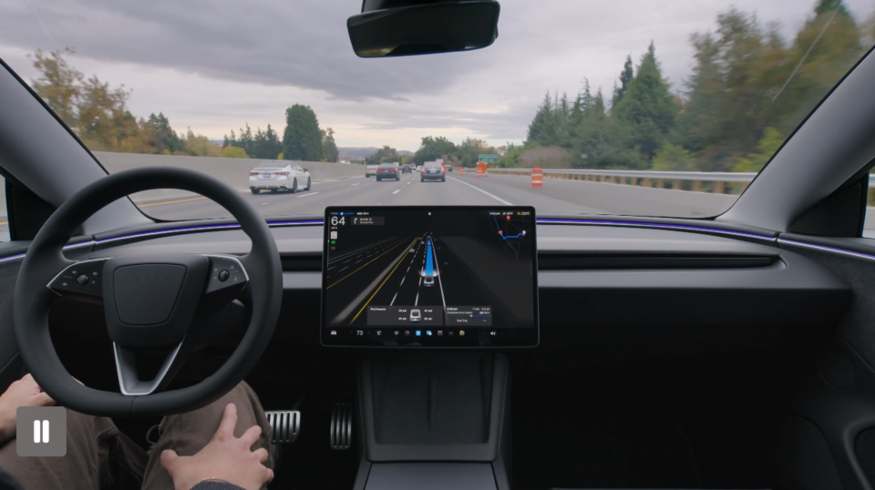 테슬라 FSD 모습. / 사진=테슬라코리아 홈페이지 갈무리